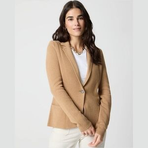 NWT J.Crew Factory Schoolboy Sweater Blazer Size Medium - Heathered Acorn